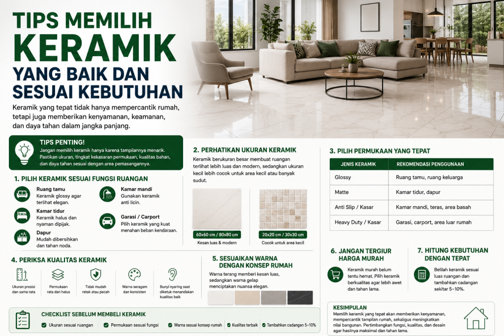 Tips Memilih Keramik